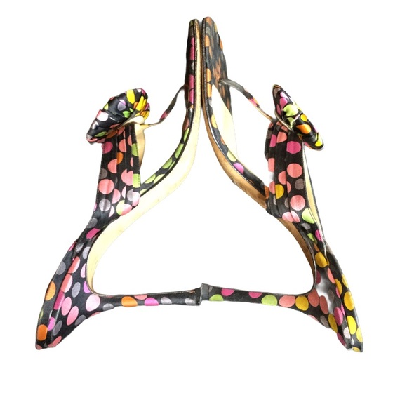 Jimmy Choo polka dot heels sandals size 39 (T85) - Picture 7 of 11